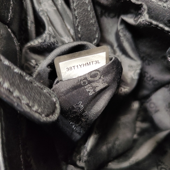 MICHAEL KORS Hamilton Black Large Leather Tote Shoulder Bag - Picture 10 of 15